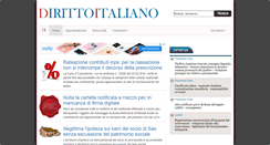 Desktop Screenshot of dirittoitaliano.com