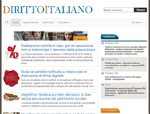 Tablet Screenshot of dirittoitaliano.com